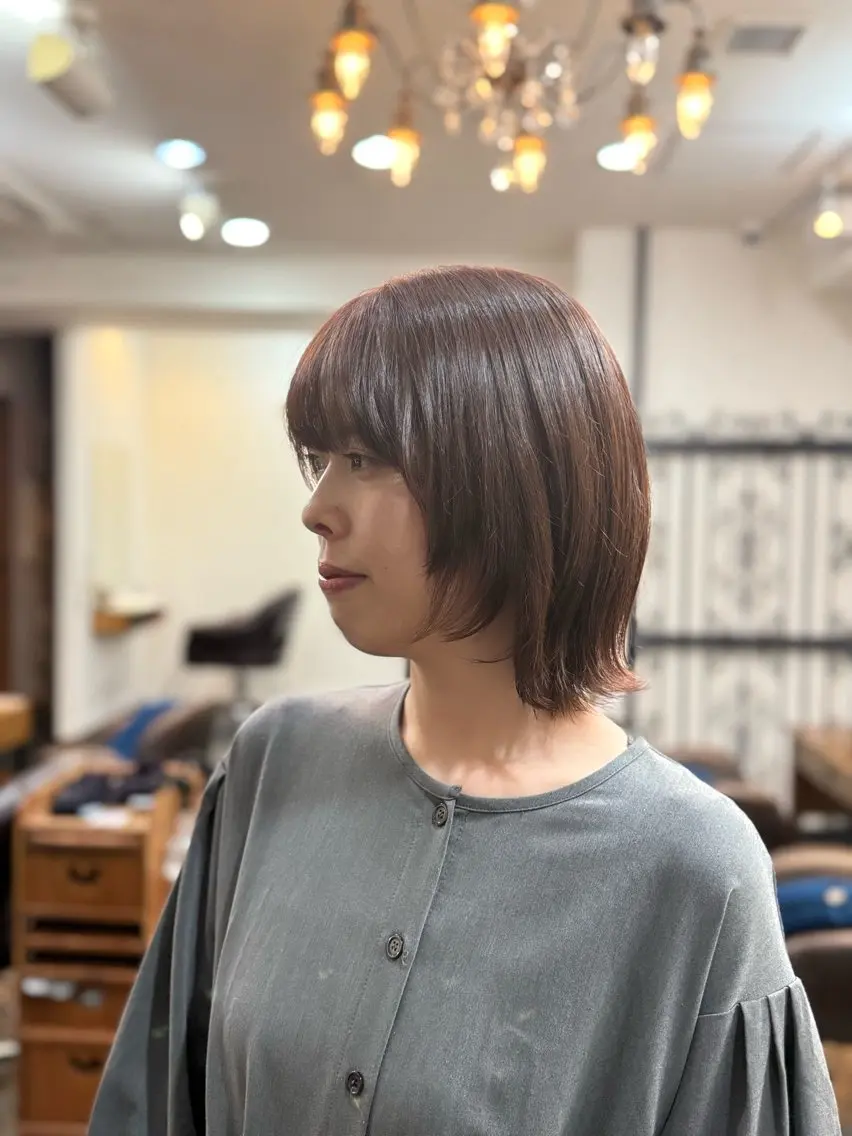 ボブレイヤー✂️シャンプー・ブロー込み🫧(肩から上の長さ最低3cm以上カット)の写真