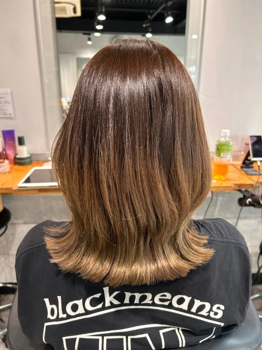 ミディアム カット トリートメント ヘッドスパ レイヤーStyle 🪽菜々実のヘアスタイル
