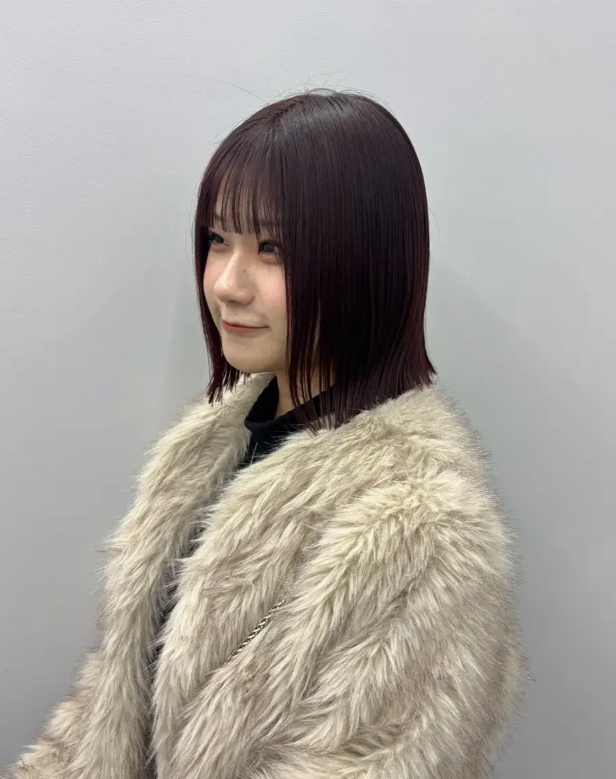 ミディアム カット ヘアカラー トリートメント ROCCOeast りんな/ハイトーン♡のヘアスタイル