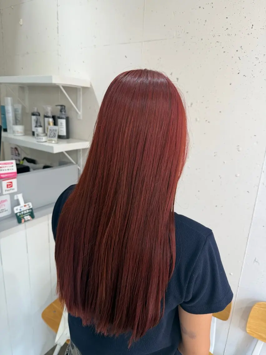 ロング カット ヘアカラー レイヤーカット 艶髪🎀HINATAのヘアスタイル