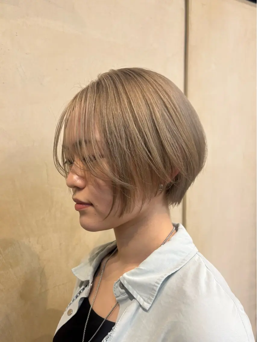 ショート カラー ヘアカラー レイヤー/似合わせ/ アレンジ🫧ﾆﾍｲ。のヘアスタイル