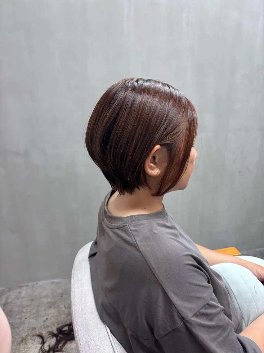 ショート ショートボブ ボブ ショートヘア miloc naha ナナカのヘアスタイル