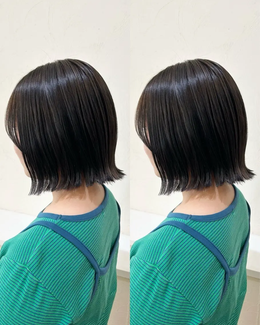 ミディアム ボブ 髪質改善 縮毛矯正 トリートメント 酸熱トリートメント カット ヘアカラー 【SET-UP】高橋 海輝のヘアスタイル