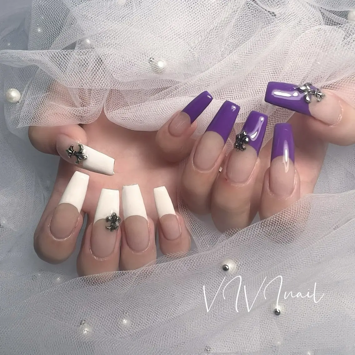 ネイル フレンチネイル ハンドネイル vivi nailのネイルデザイン
