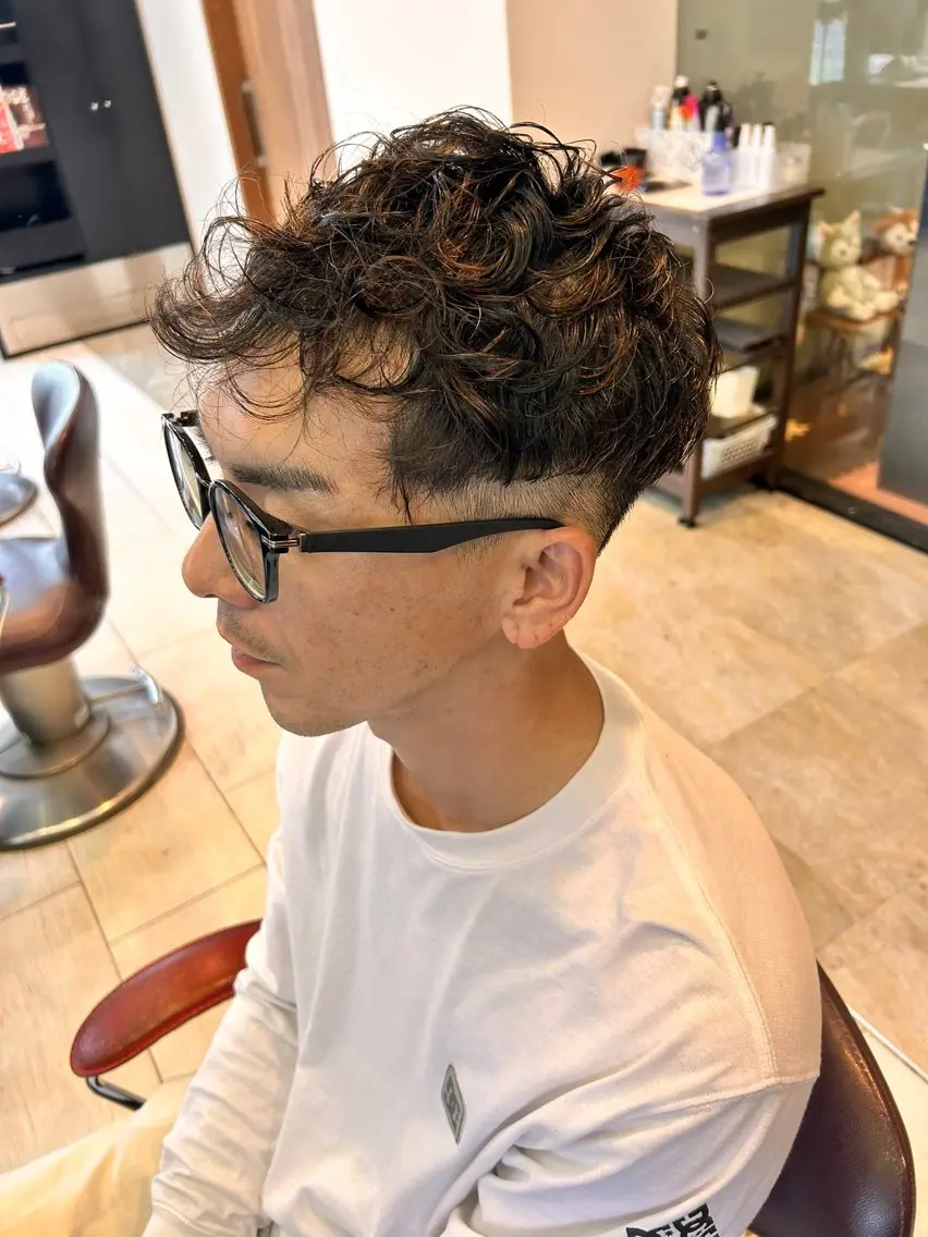ショート パーマ メンズ ri kuのヘアスタイル