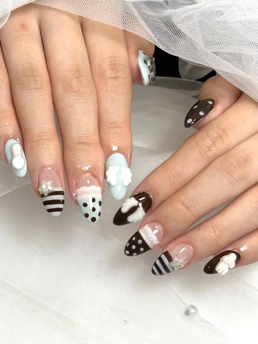 ネイル ハンドネイル salon luge あめ🍬のネイルデザイン