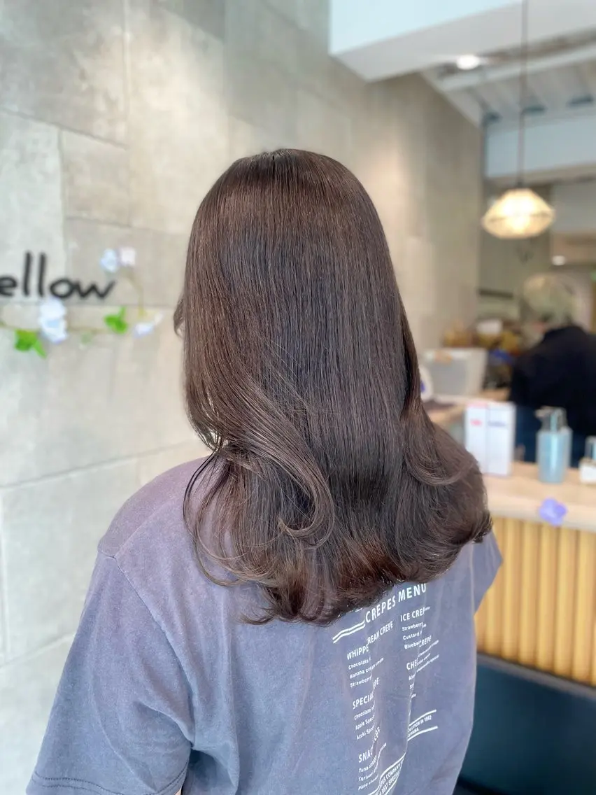 ロング カラー グレージュ ラベンダーカラー ラベンダーグレージュ ラベンダーグレー 🌙透明感×艶カラー HARURU🌙のヘアスタイル