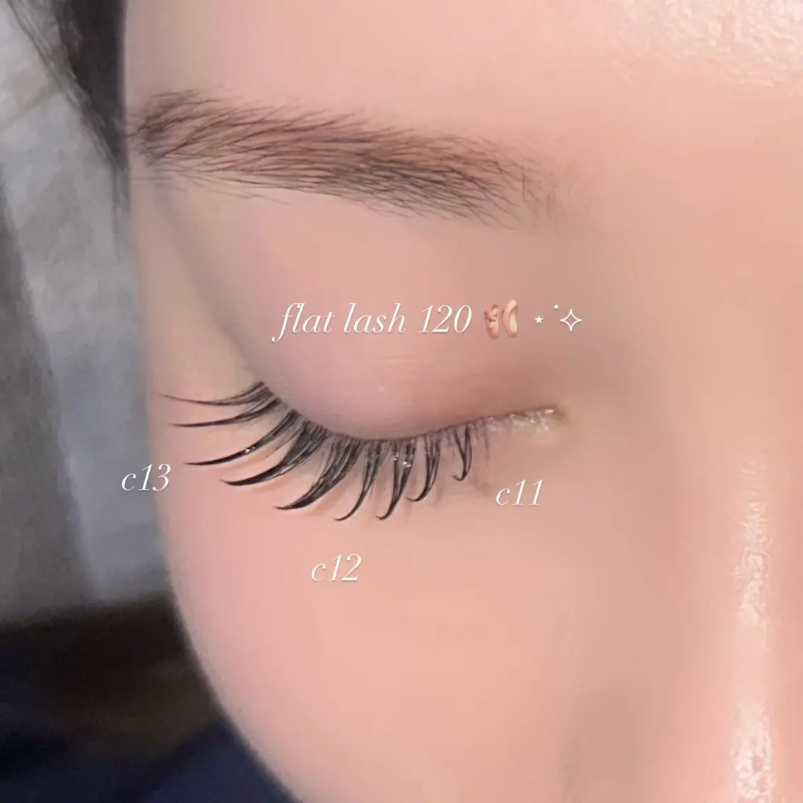 💟 Flat Lash 160本　コーティング仕上げ 💟　　　　　　　　　　　《 リペア オフ🈶＋¥550 》の写真