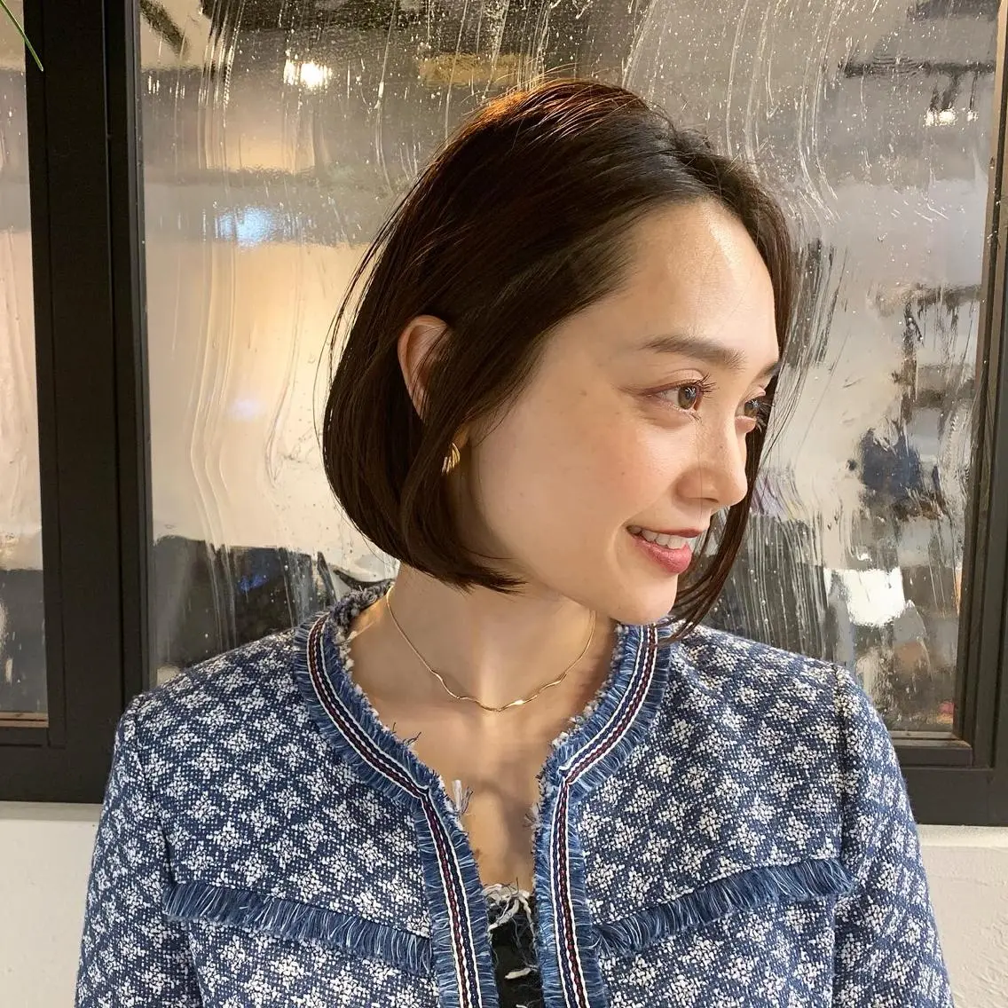 ショート ボブ くせ毛 ショートヘア SNS撮影用 髪質改善モデル募集のヘアスタイル