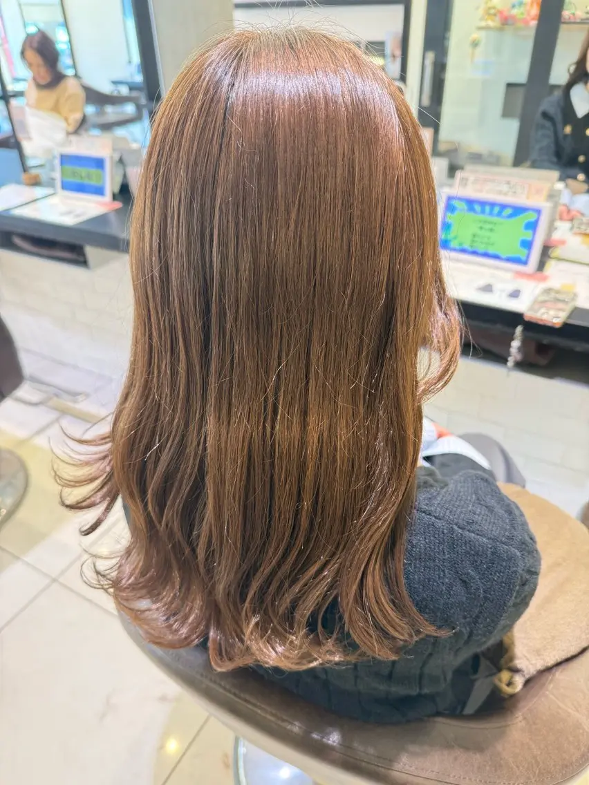ロング カラー カット ヘアカラー トリートメント 渡邊 桃香のヘアスタイル