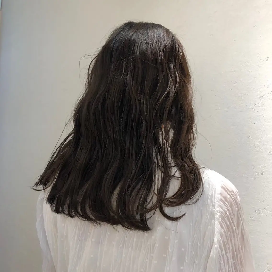 セミロング カラー 若山 佳代のヘアスタイル