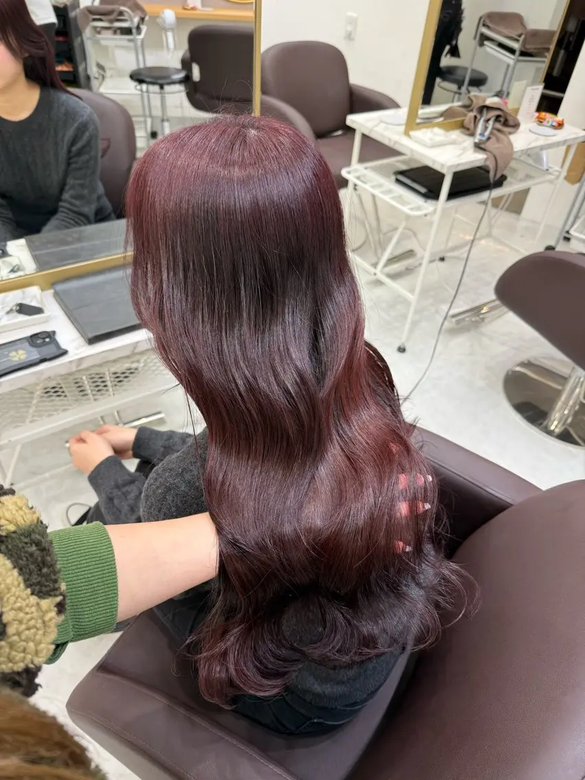 ロング カラー ヘアアレンジ ヘアカラー トリートメント ヘアセット 💗横浜美容室 💗HARUNAのヘアスタイル