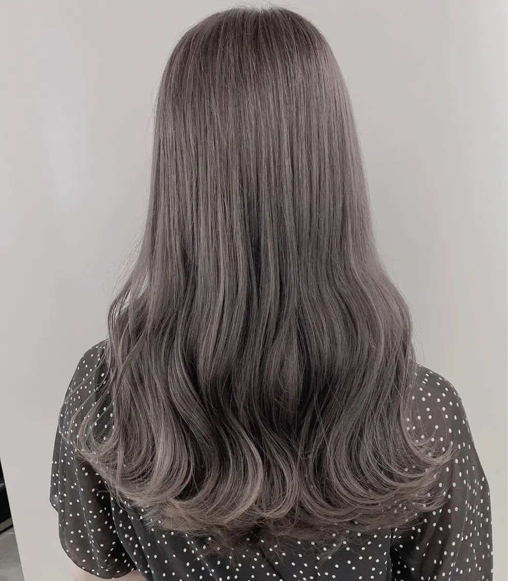 ロング カラー パーマ ヘアアレンジ シルバー カット ヘアカラー トリートメント ♡透け感カラー 大賀哲平♡のヘアスタイル