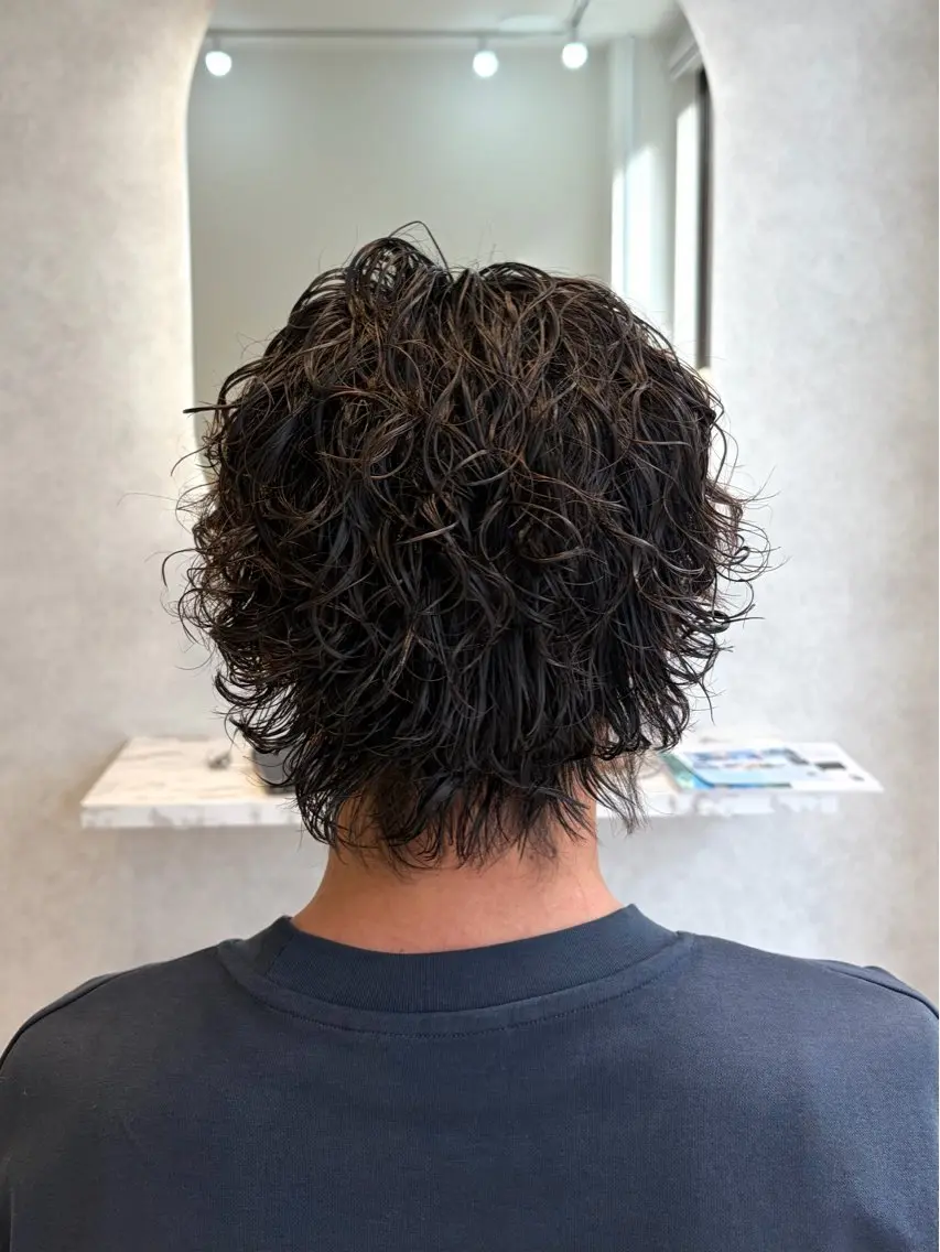 カット+メンズパーマサーフの写真