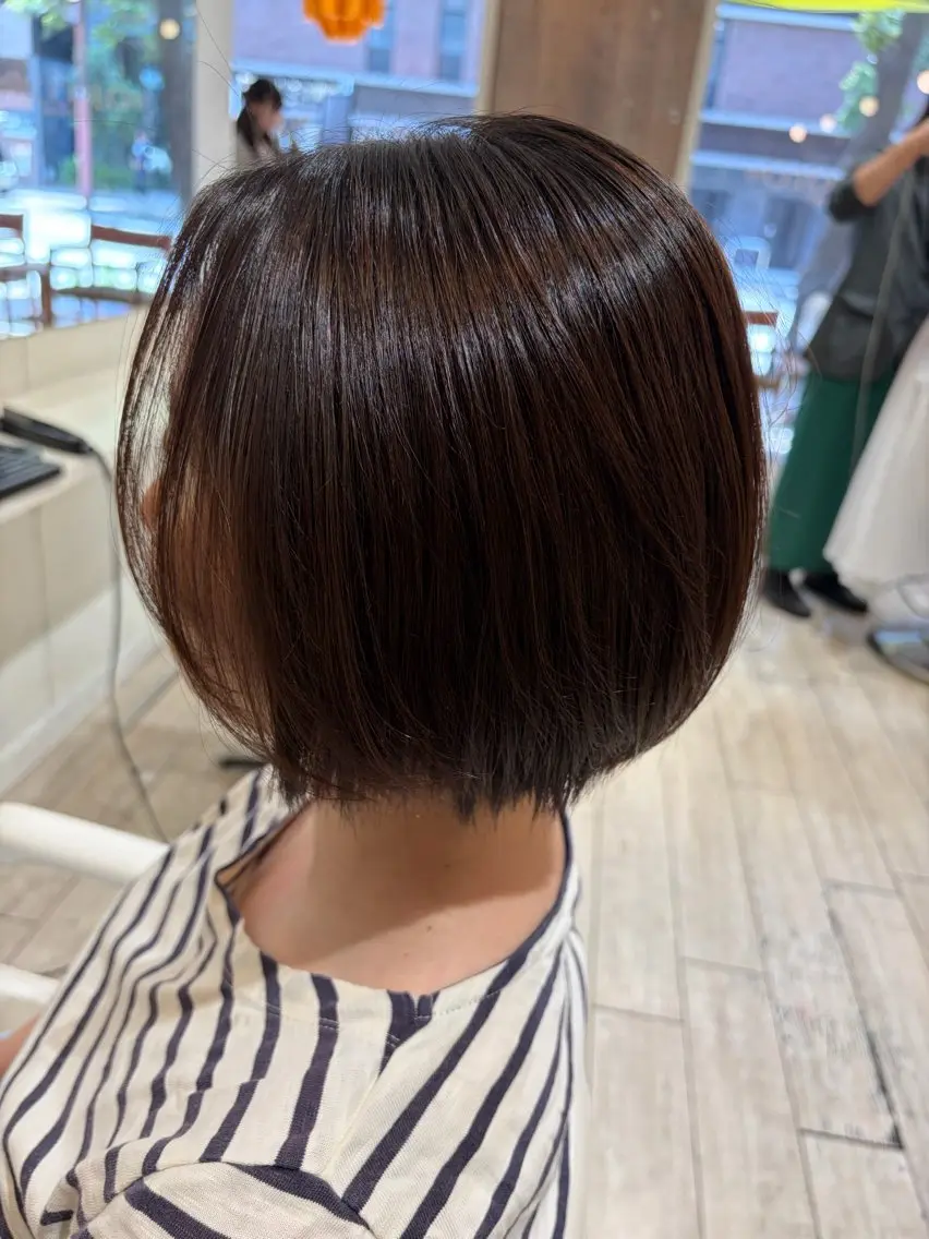 ショート ショートヘア 縮毛矯正 カット 縮毛矯正 トリートメント NICCOLO室見 Erinaのヘアスタイル