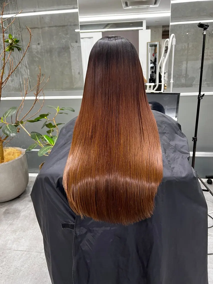 ロング 髪質改善 トリートメント 酸性ストレート 酸熱トリートメント welring hair salonのヘアスタイル