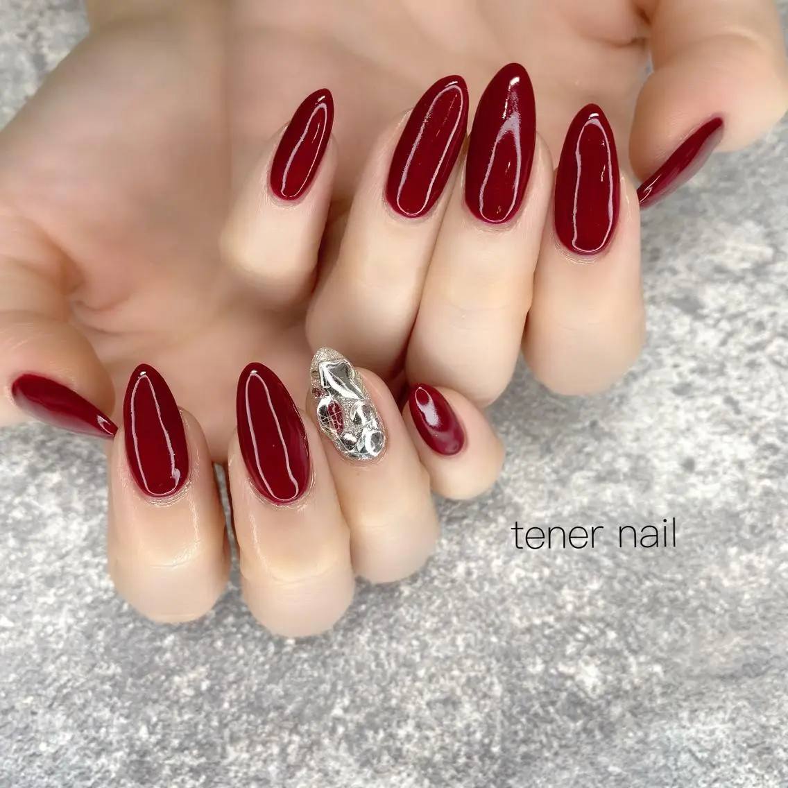 ネイル ボルドー テネルネイル tener nailのネイルデザイン