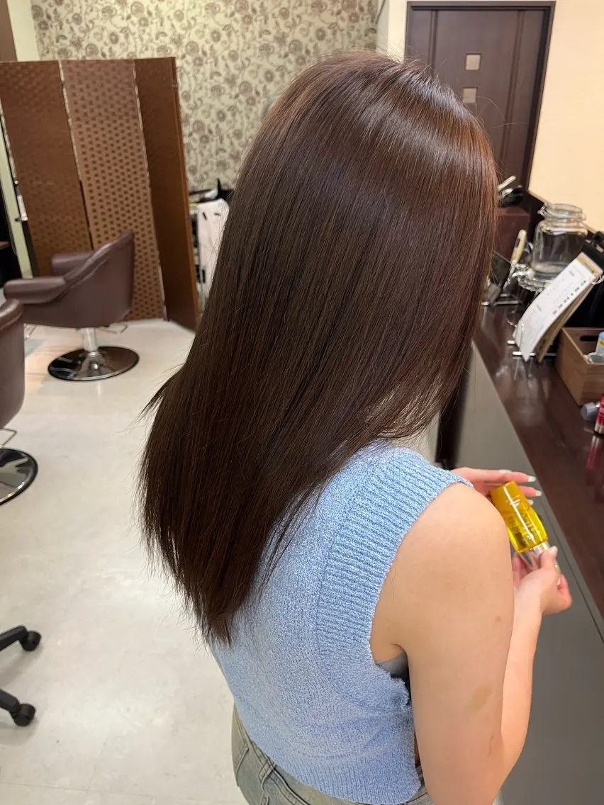ロング トリートメント カット 縮毛矯正 樋口智士/倉敷/中庄 /髪質改善/韓国のヘアスタイル