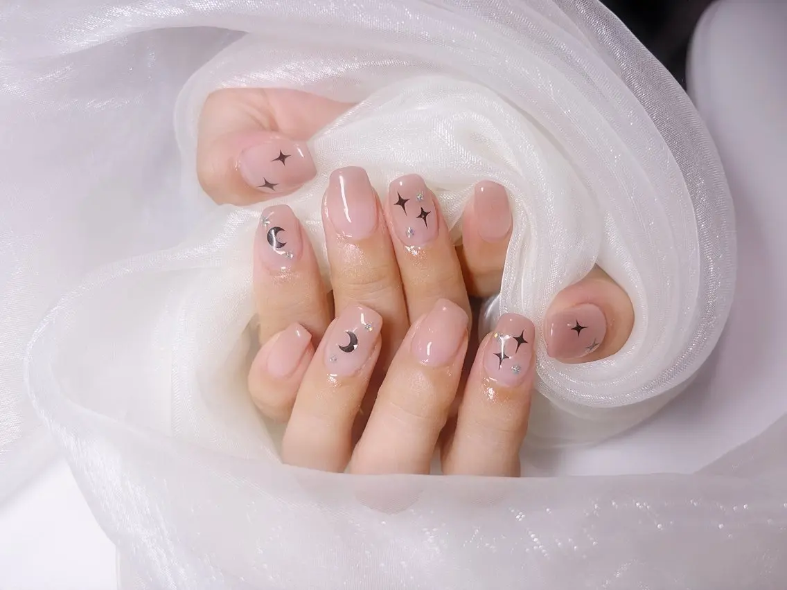 ネイル ハンドネイル hanam nail 🌿🩵ハナムネイルのネイルデザイン