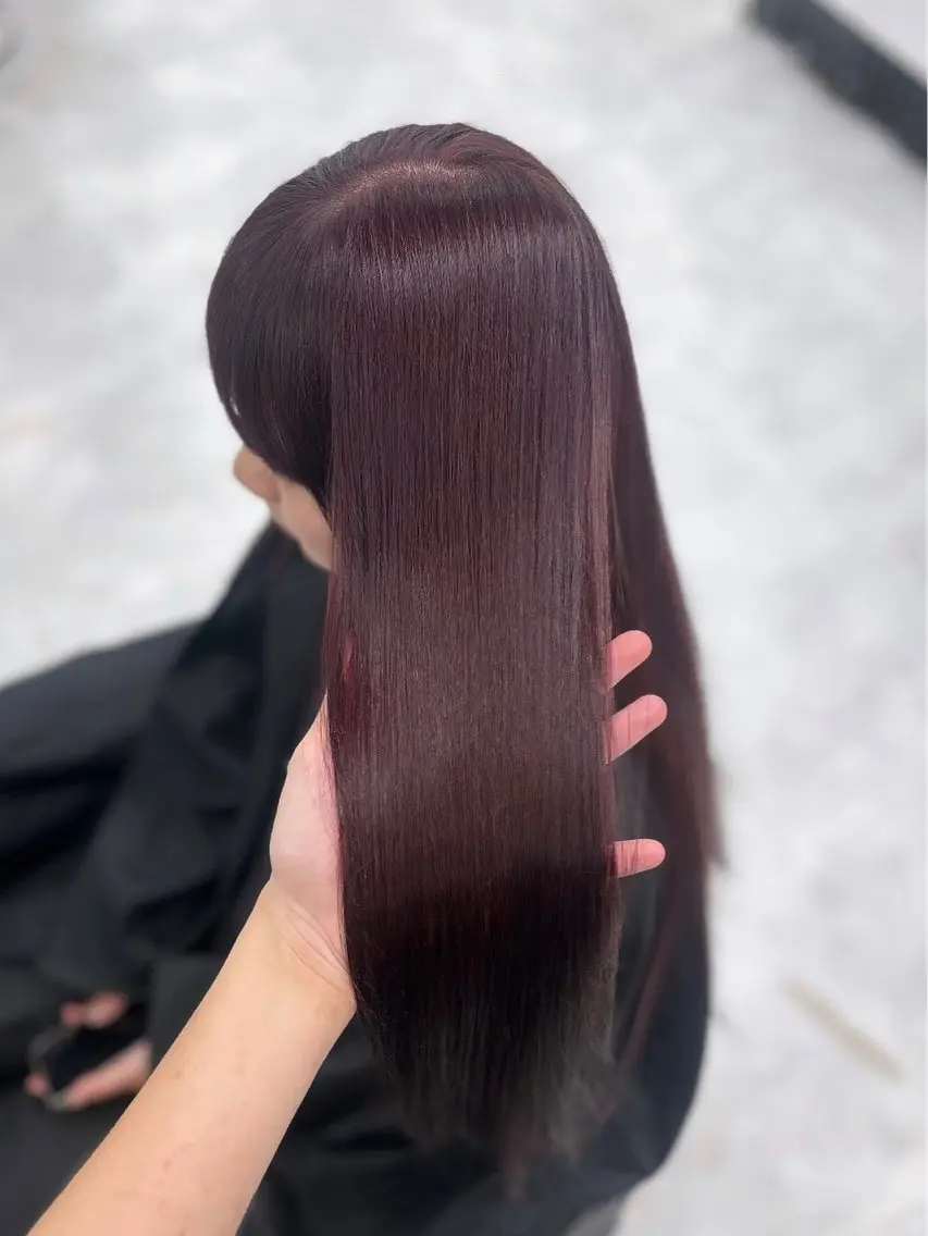 ロング ヘアカラー ヘッドスパ ヘアセット 🥀艶髪/似合わせ 暖色/まな🥀のヘアスタイル