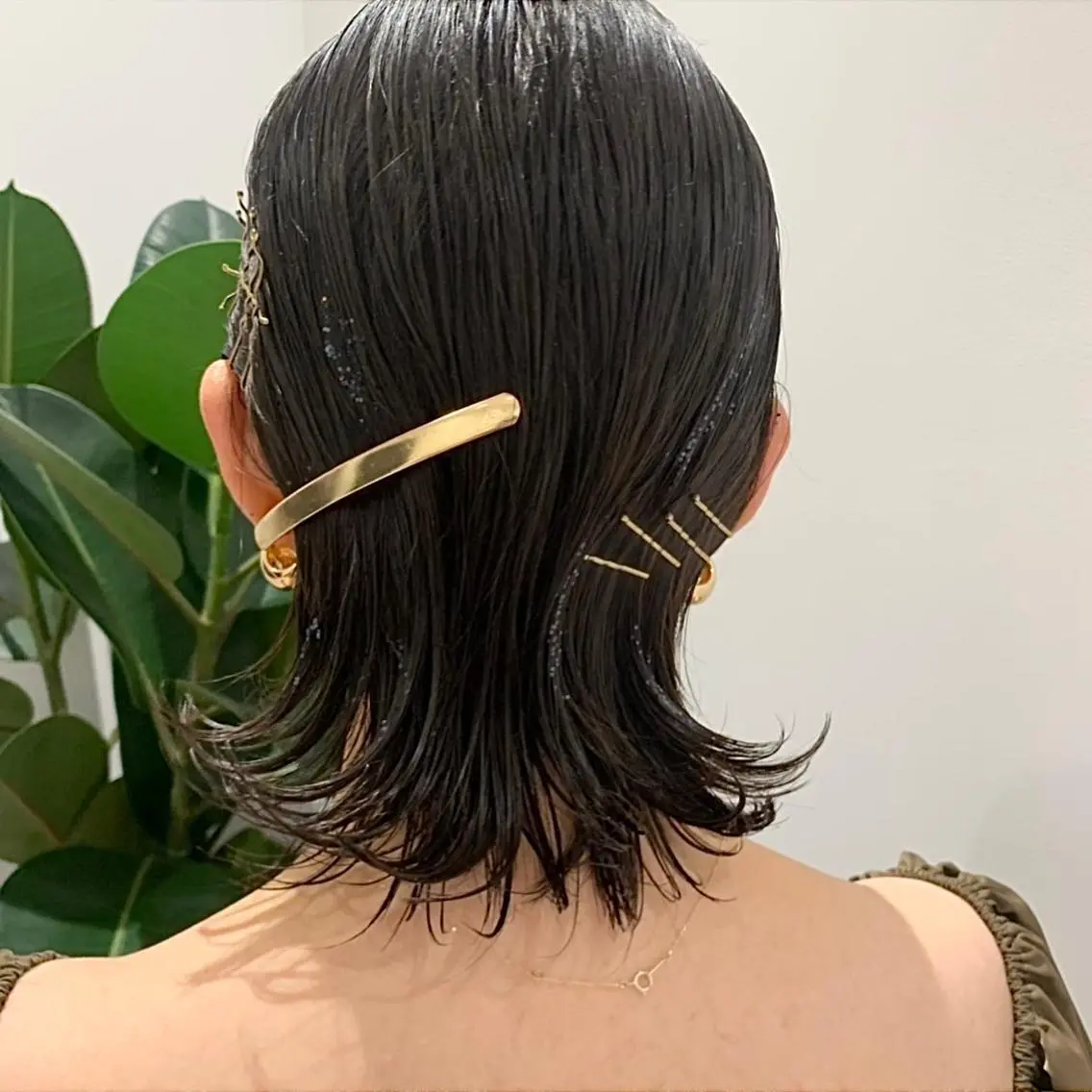 ミディアム ヘアアレンジ ヘアセット KAWATOKO MISUZUのヘアスタイル