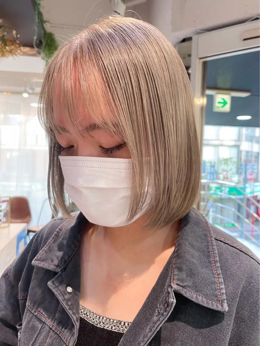 【ケアブリーチ込み】トリプルカラー🔅(ブリーチ2回+オンカラー)の写真