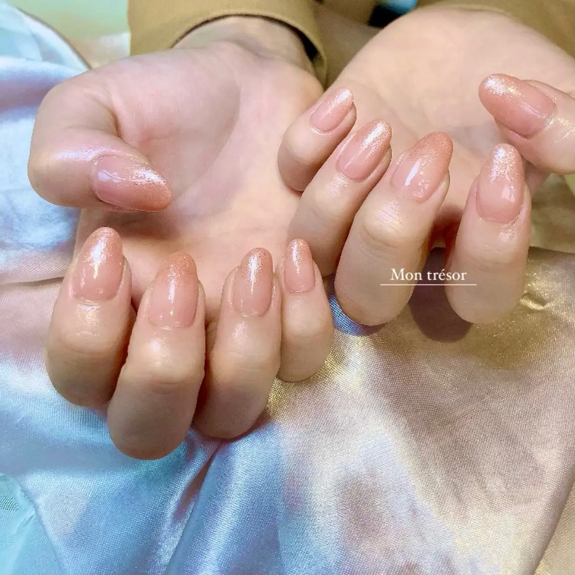 ネイル グラデーション ラメ(グリッター) ラメグラデーション ハンドネイル Nail salon Nuit(ニュイ)のネイルデザイン