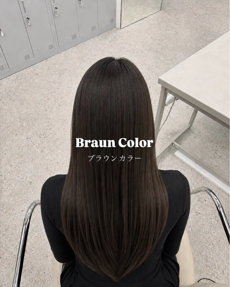 ロング カラー ブリーチ ブラウンカラー 透明感カラー ナチュラルブラウン ブリーチなしカラー COCO / ayaneのヘアスタイル