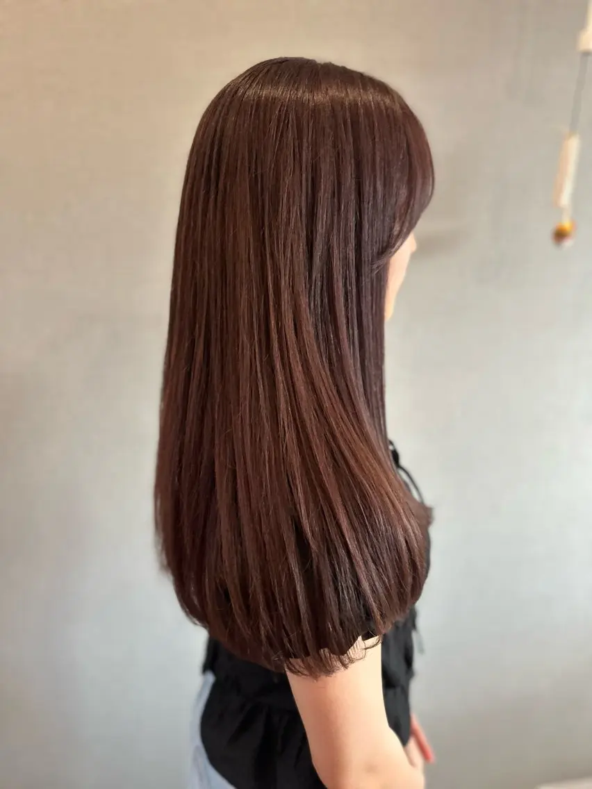 ロング カラー カット ヘアカラー トリートメント K Harukaのヘアスタイル