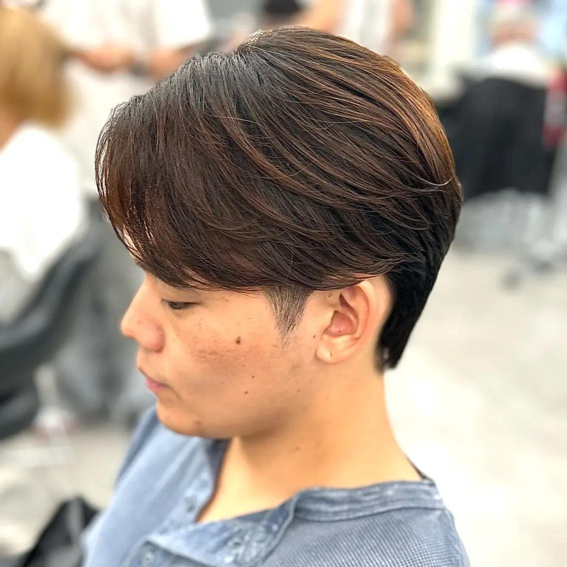 ミディアム パーマ メンズ カット パーマ 縮毛矯正 トリートメント 韓国ヘア🇰🇷 メンズパーマ/つかさのヘアスタイル