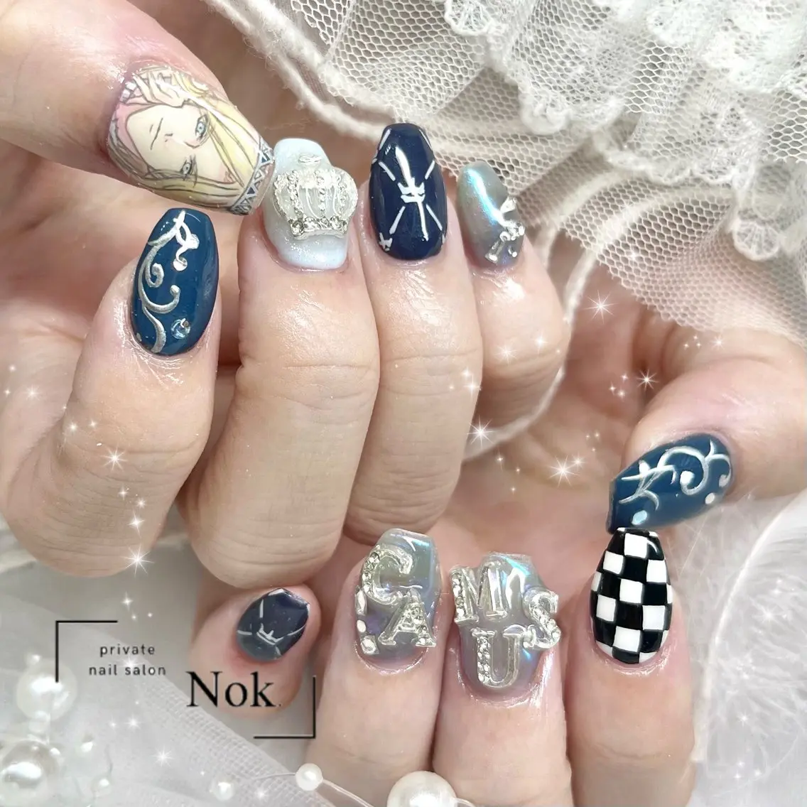ネイル ハンドネイル 池袋痛ネイル Nok. 渡辺のネイルデザイン