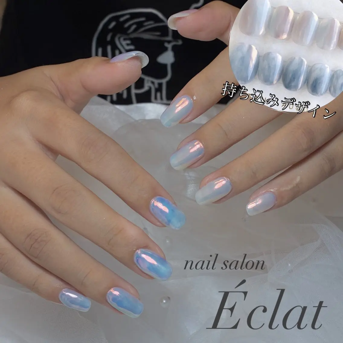 ネイル アートネイル 持ち込み シンプルネイル ハンドネイル nail salon Éclatのネイルデザイン