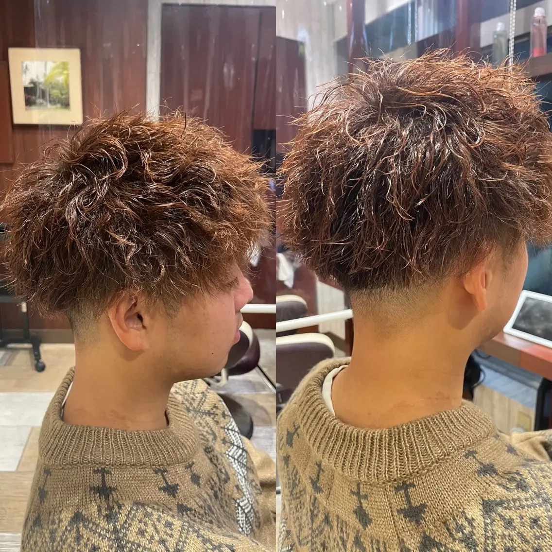 メンズ カット パーマ トリートメント EARTH菊名店👾 ひらのすぐるのヘアスタイル