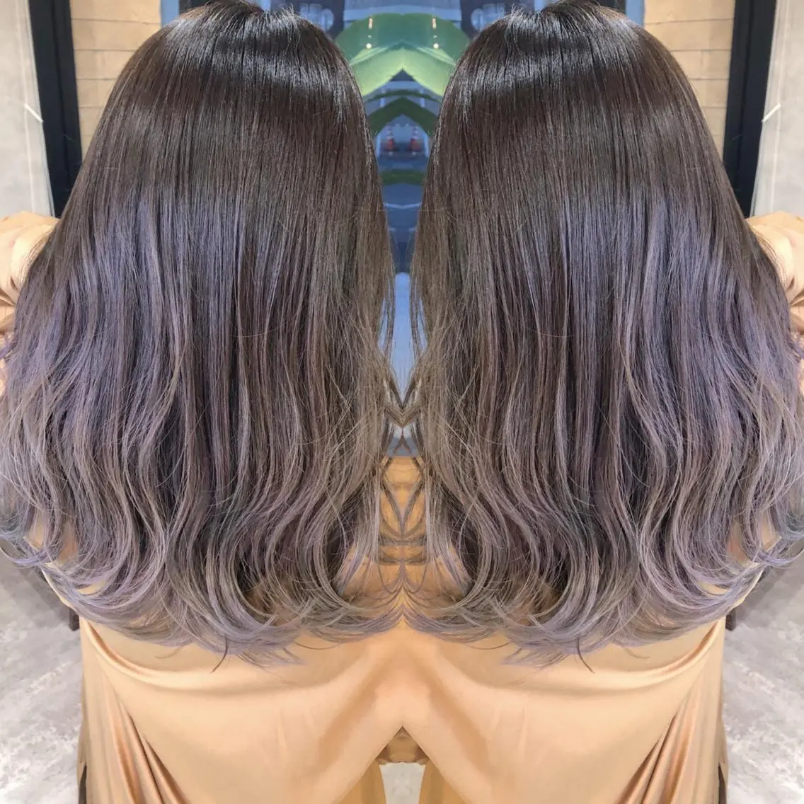 ミディアム カラー ブリーチ カット ヘアカラー RIENSリエンス ✂️木村康二✂️のヘアスタイル