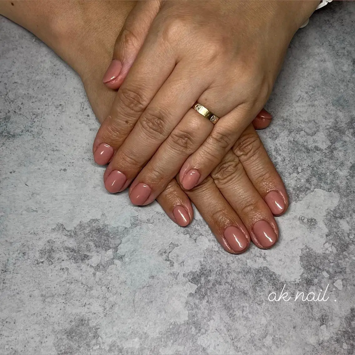 ネイル ピンク ハンドネイル ak nail .のネイルデザイン