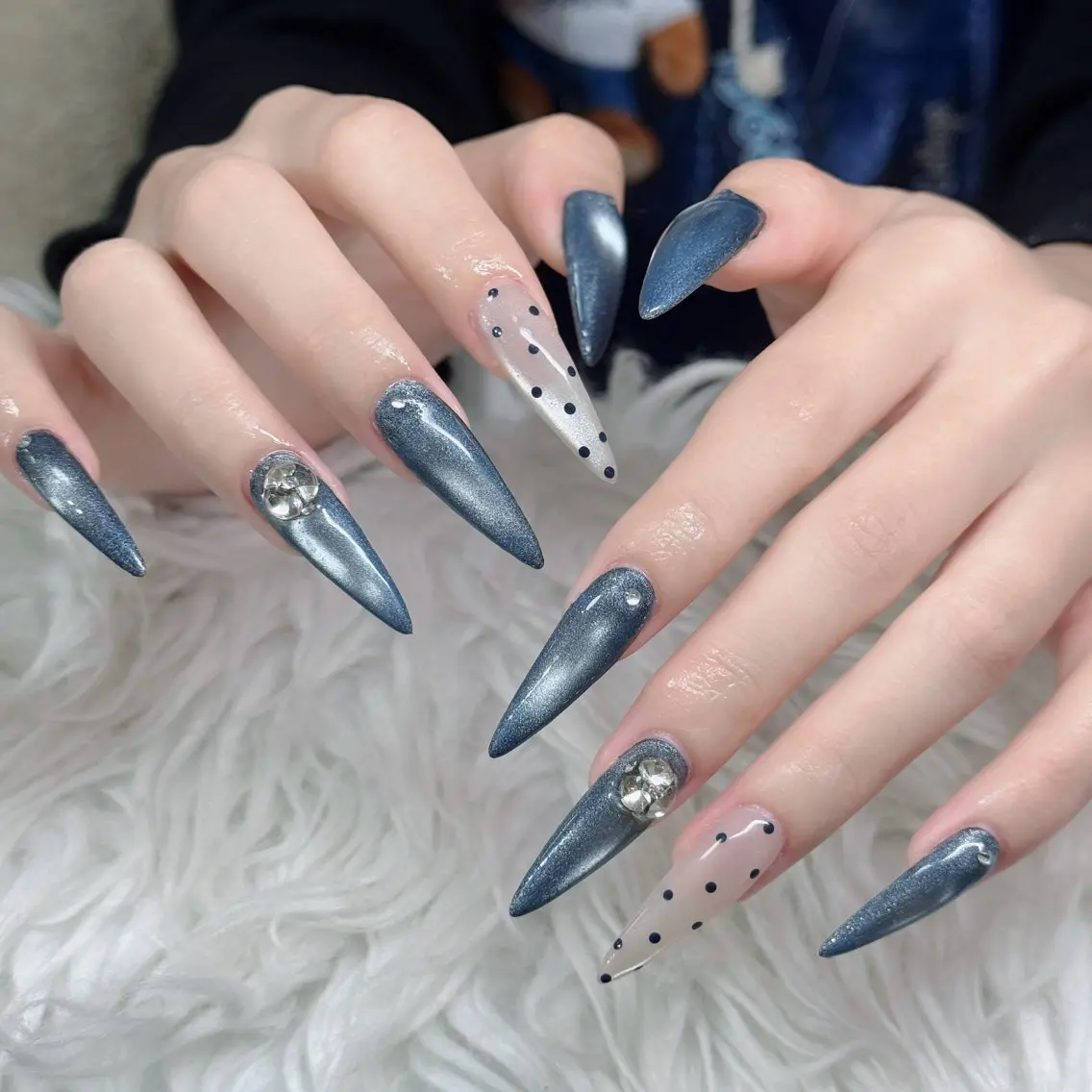 ネイル フットネイル フレンチネイル グラデーション 韓国ネイル ロングネイル ハンドネイル Hani Nail Salonのネイルデザイン