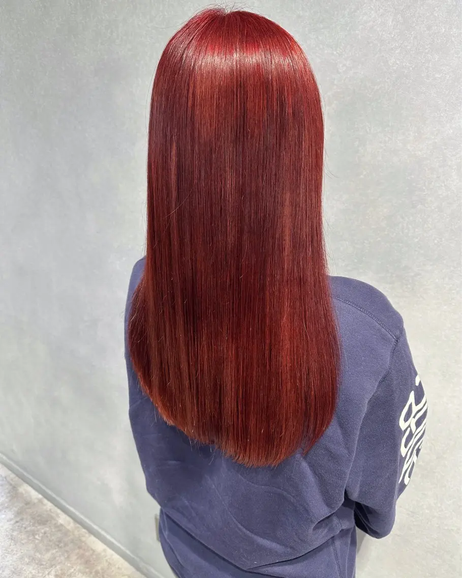 ロング カラー ブリーチ カット ヘアカラー 唐澤 千尋のヘアスタイル
