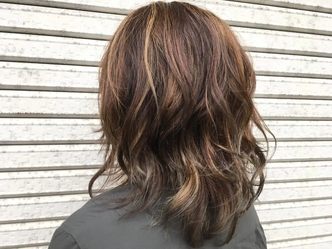 セミロング カラー YAP！HAIR トコツメアヤノのヘアスタイル