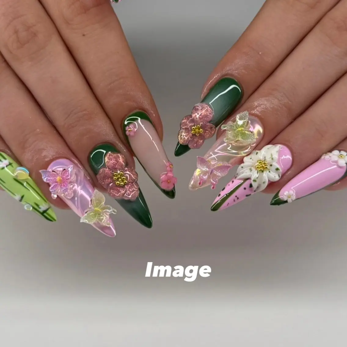 ネイル ロングネイル ハンドネイル Nail salon Euphoriaのネイルデザイン