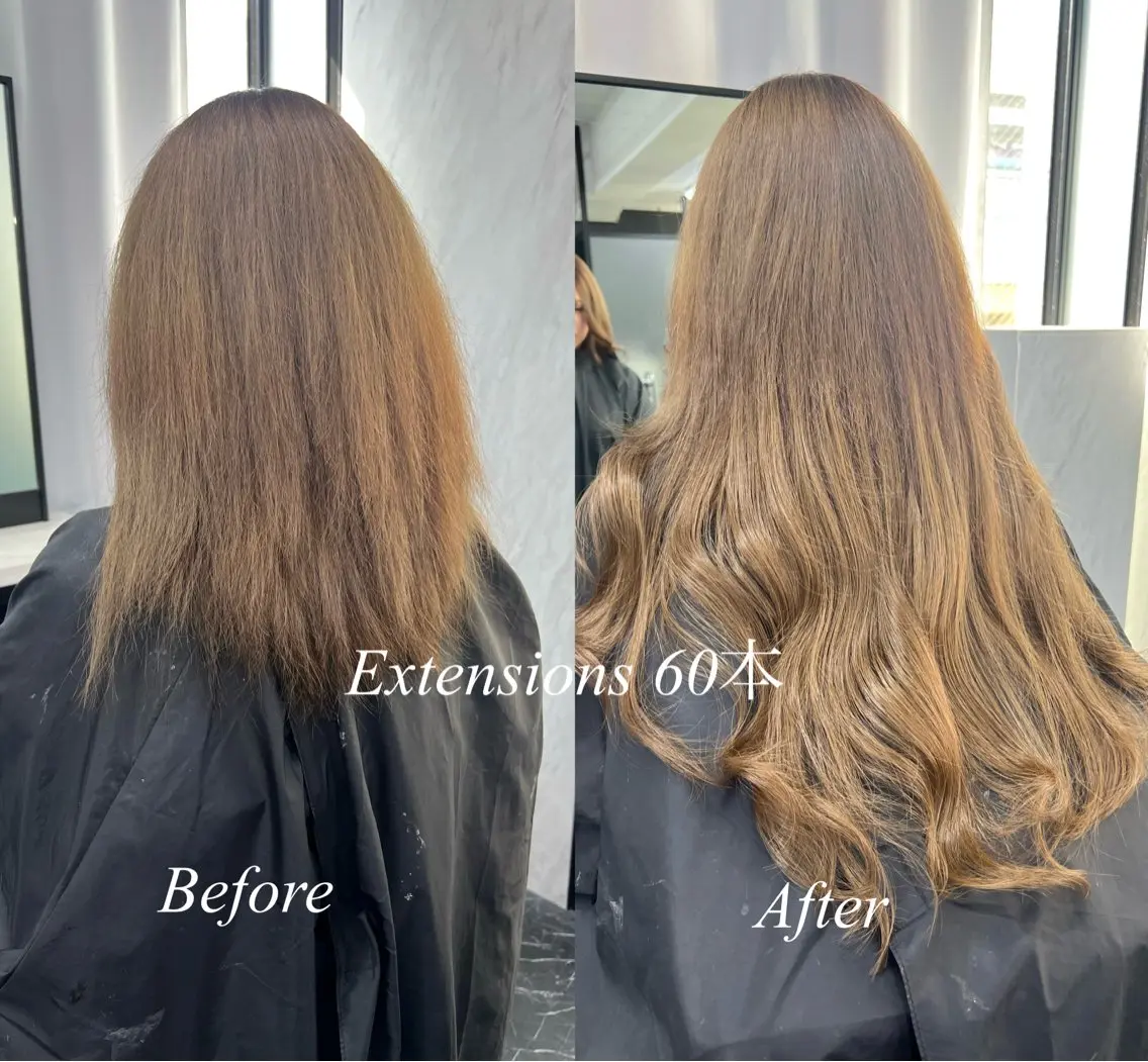 ロング カラー シールエクステ ハイトーンカラー エクステ ヘアカラー エクステ シールエクステ特化 ハイトーン、NANAのヘアスタイル