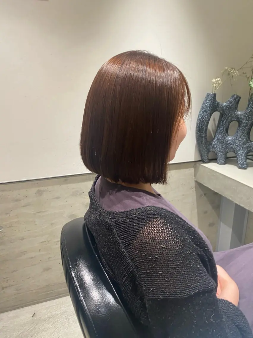 ミディアム 酸性ストレート リコ🩵 ショートカットのヘアスタイル