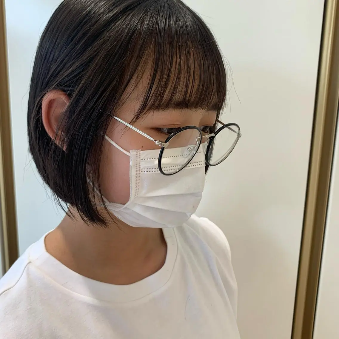 ショート ボブ カット トリートメント ウスイ ハルカのヘアスタイル
