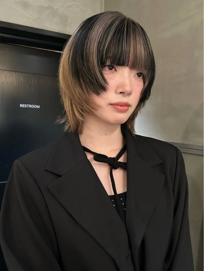 ミディアム カラー ヘアカラー デザイン/アレンジ ❤︎イシイレイのヘアスタイル