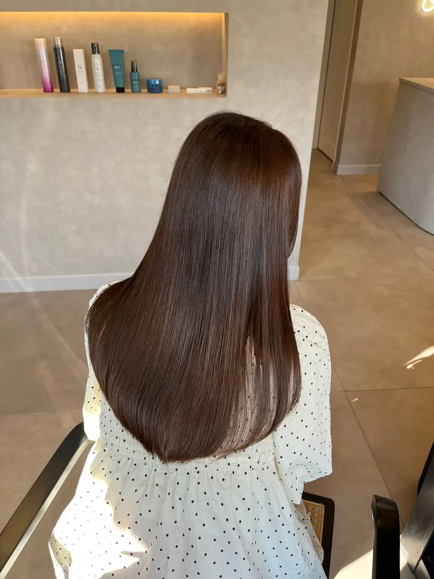 ロング アッシュ アッシュグレー アッシュグレージュ ヘアカラー トリートメント 透明感カラー🪽/ 個室スパ🫧/はるかのヘアスタイル