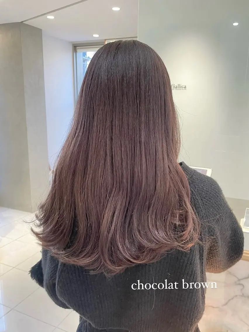 ロング カラー ヘアアレンジ ブリーチ ブラウンカラー チョコレートブラウン ダブルカラー ブリーチなしカラー ヘアカラー トリートメント ヘアセット 🫧柔色/トレンド カラー/川辺晴加のヘアスタイル