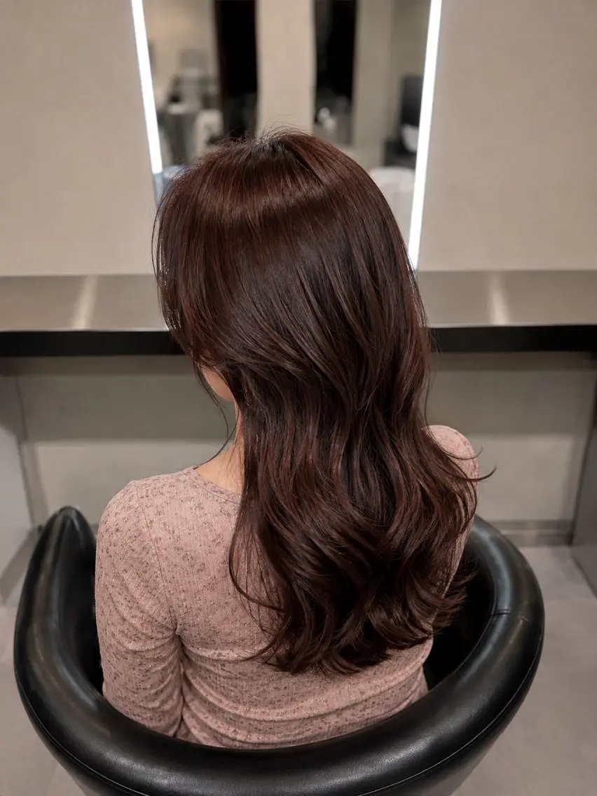 ミディアム カラー ブラウンカラー トリートメント 🌈ウルトワ水素 髪質改善naru🌈のヘアスタイル