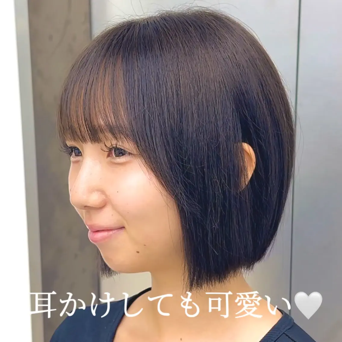 ミディアム カット ヘアカラー てらしぃ /名古屋美容師のヘアスタイル