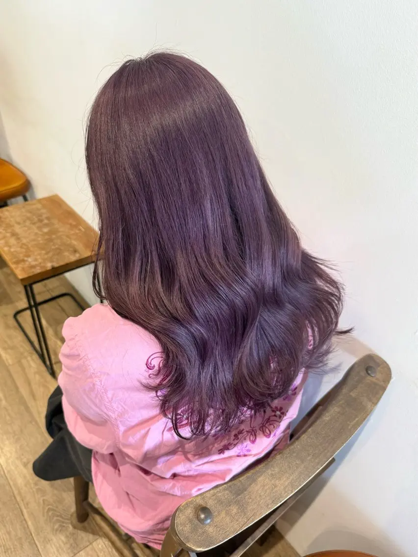 ロング カラー ヘアアレンジ ブリーチ ヘアカラー トリートメント Himawari♡ 柔らかいカラーのヘアスタイル