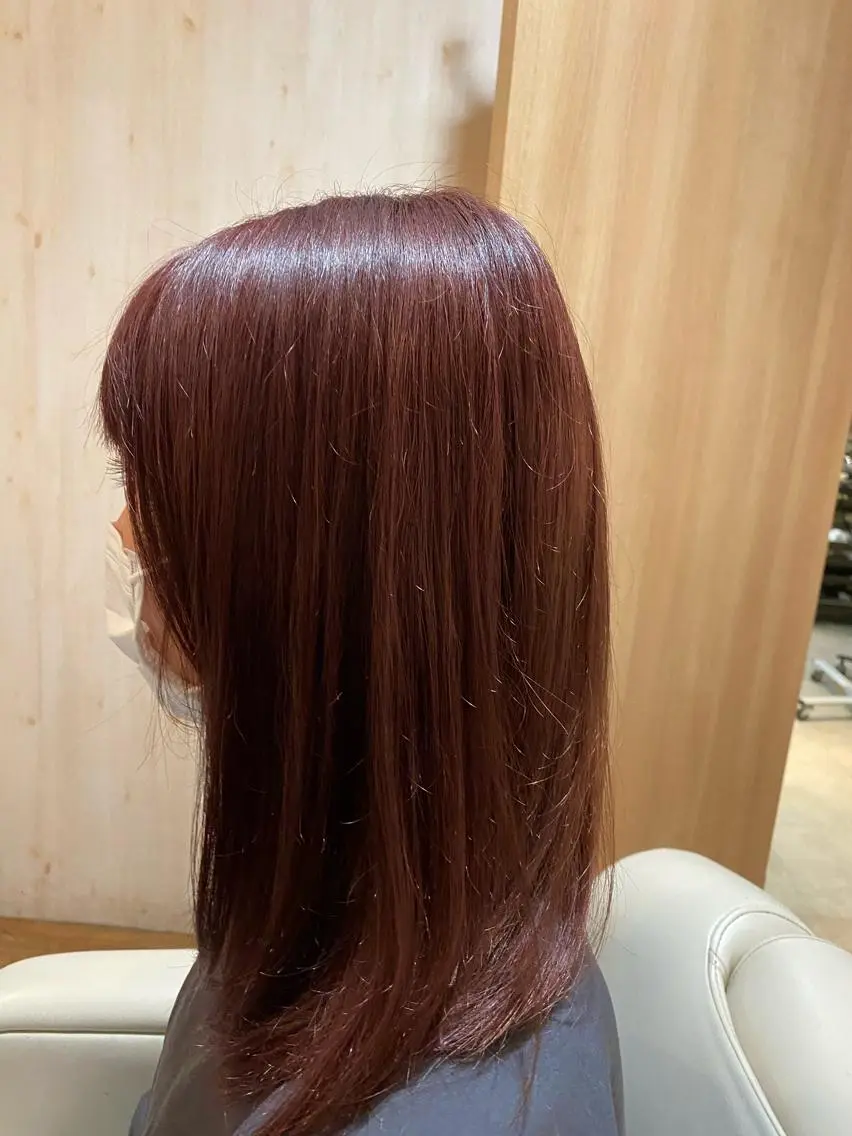 ヘアカラー+トリートメント(レディースのみ)18時以降ファッションカラーのみの写真