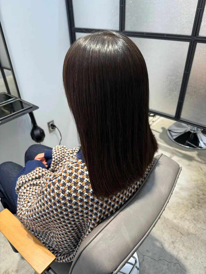 セミロング 縮毛矯正 トリートメント 髪質改善専門サロン/ 透明感カラー齊藤謙介のヘアスタイル